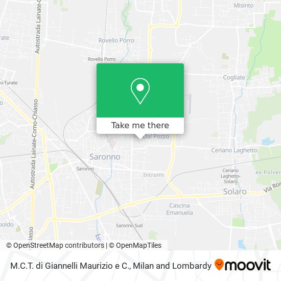 M.C.T. di Giannelli Maurizio e C. map