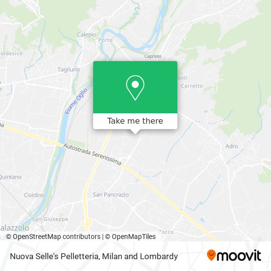 Nuova Selle's Pelletteria map