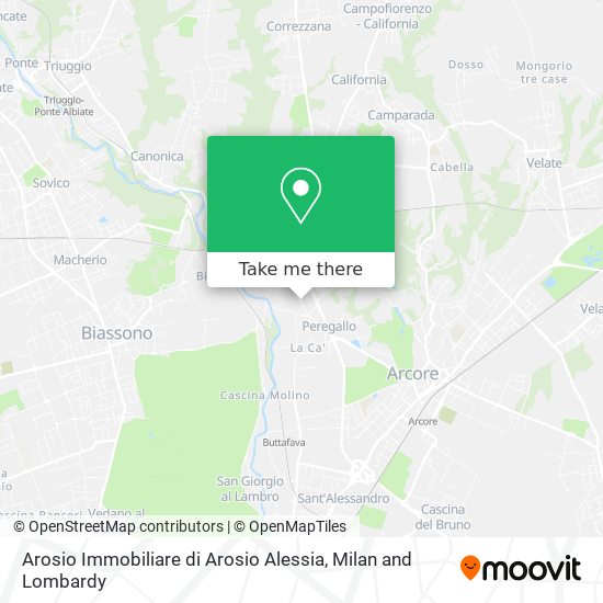 Arosio Immobiliare di Arosio Alessia map