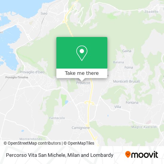 Percorso Vita San Michele map