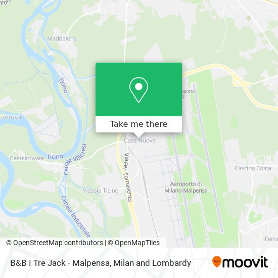 B&B I Tre Jack - Malpensa map