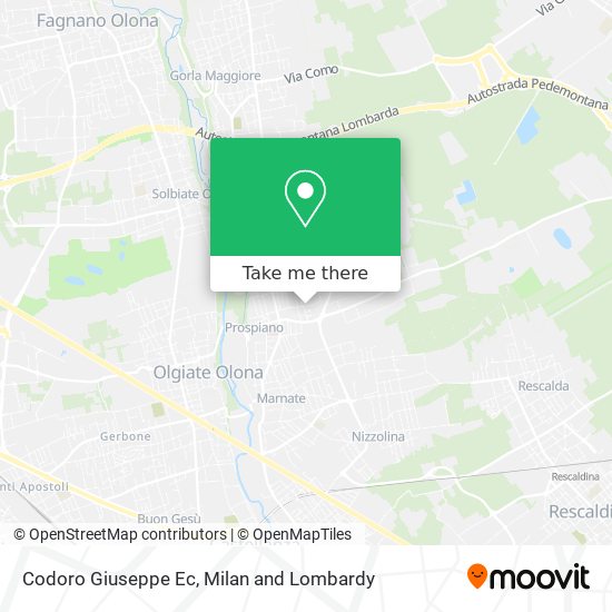 Codoro Giuseppe Ec map