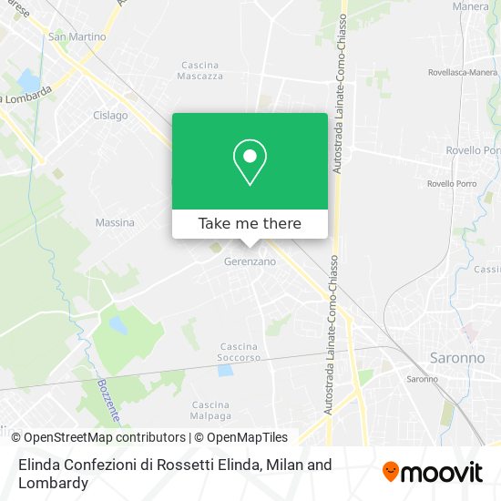 Elinda Confezioni di Rossetti Elinda map