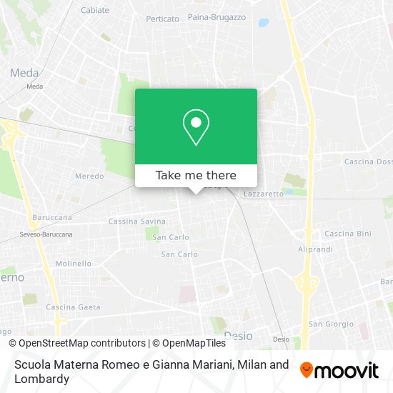 Scuola Materna Romeo e Gianna Mariani map