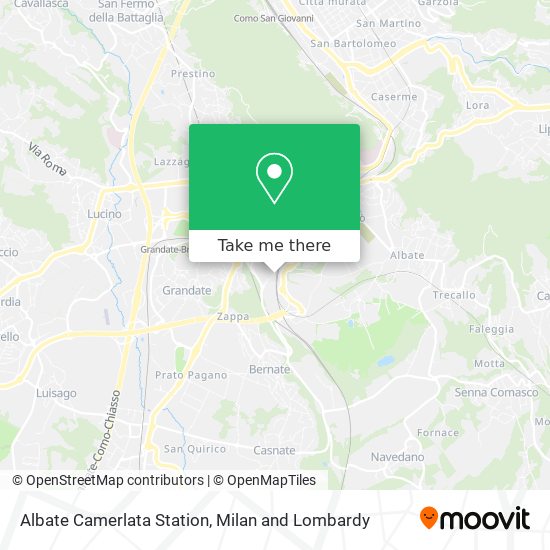 Albate Camerlata Station map