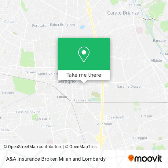 A&A Insurance Broker map