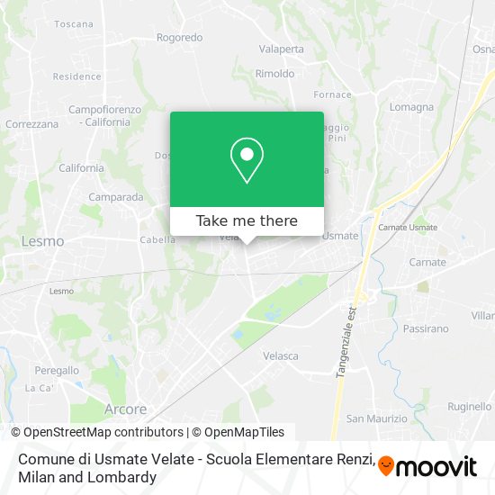 Comune di Usmate Velate - Scuola Elementare Renzi map