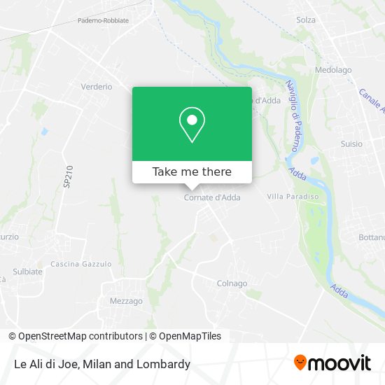 Le Ali di Joe map