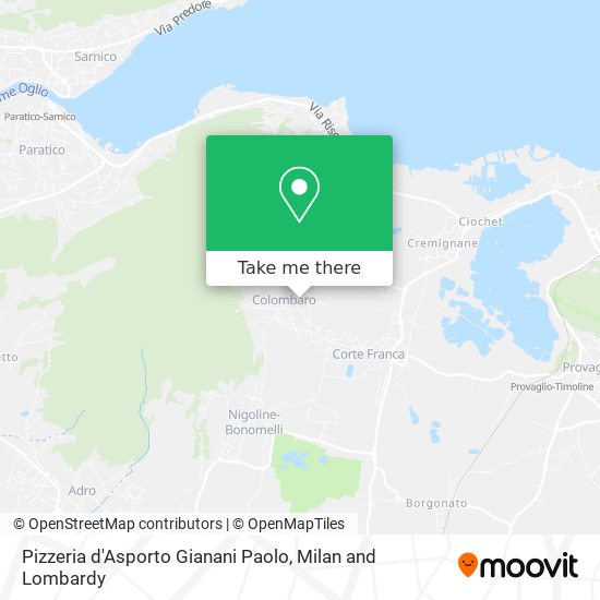 Pizzeria d'Asporto Gianani Paolo map