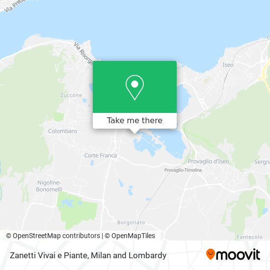 Zanetti Vivai e Piante map