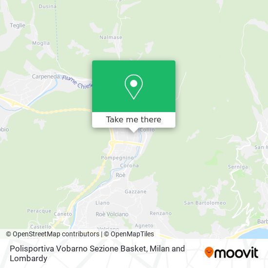 Polisportiva Vobarno Sezione Basket map
