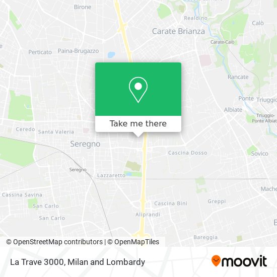 La Trave 3000 map