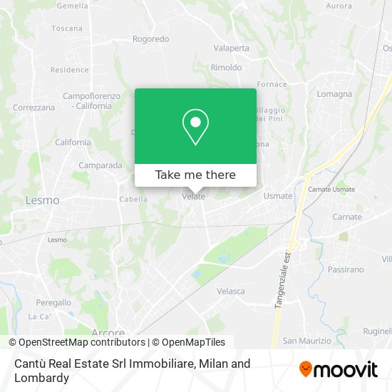 Cantù Real Estate Srl Immobiliare map