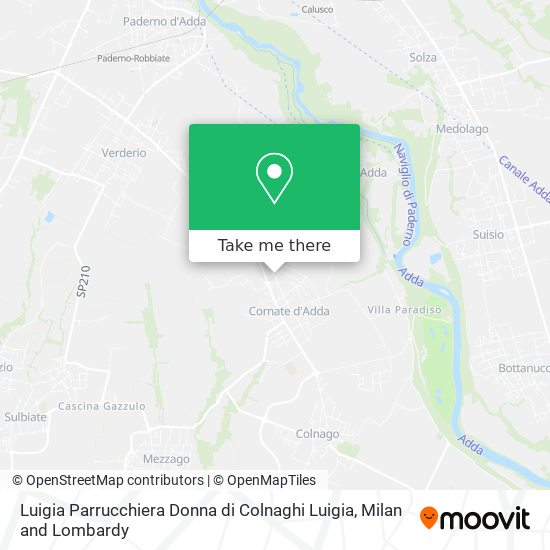 Luigia Parrucchiera Donna di Colnaghi Luigia map