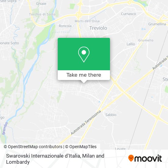 Swarovski Internazionale d'Italia map