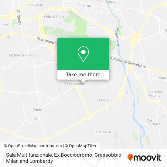 Sala Multifunzionale, Ex Bocciodromo, Grassobbio map