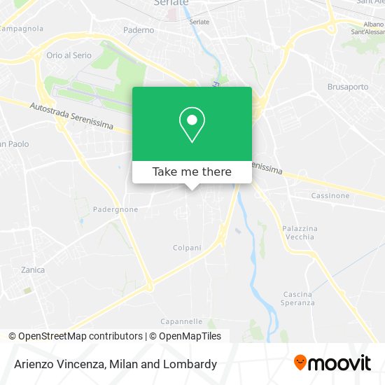 Arienzo Vincenza map