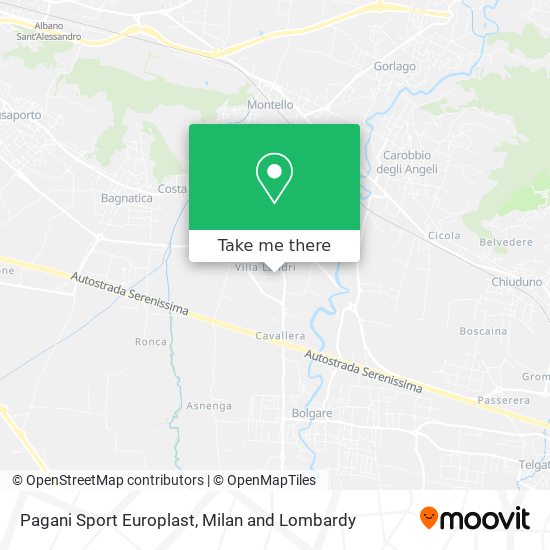 Pagani Sport Europlast map