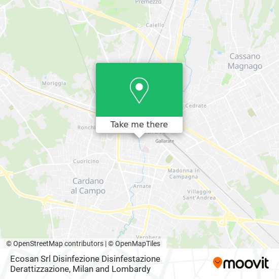 Ecosan Srl Disinfezione Disinfestazione Derattizzazione map