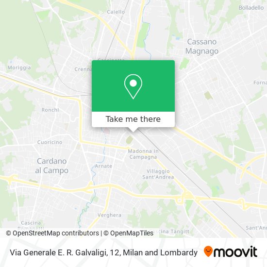 Via Generale E. R. Galvaligi, 12 map