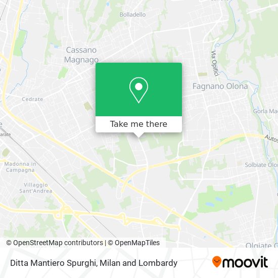 Ditta Mantiero Spurghi map