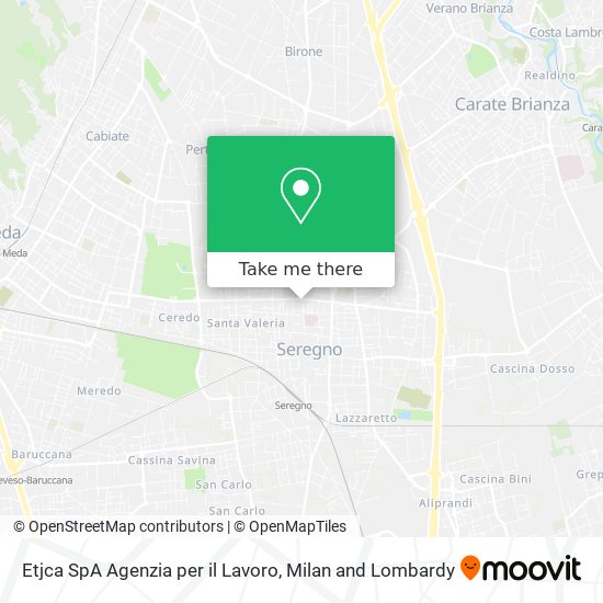 Etjca SpA Agenzia per il Lavoro map