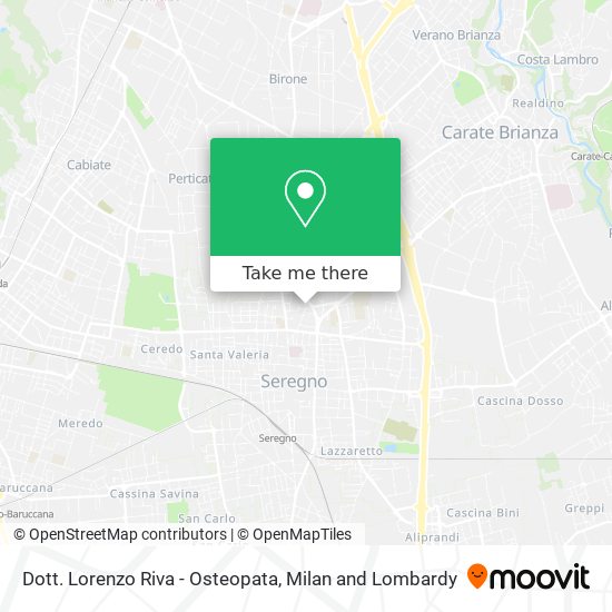 Dott. Lorenzo Riva - Osteopata map