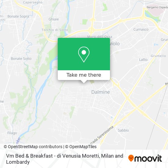 Vm Bed & Breakfast - di Venusia Moretti map