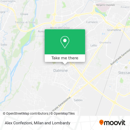 Alex Confezioni map