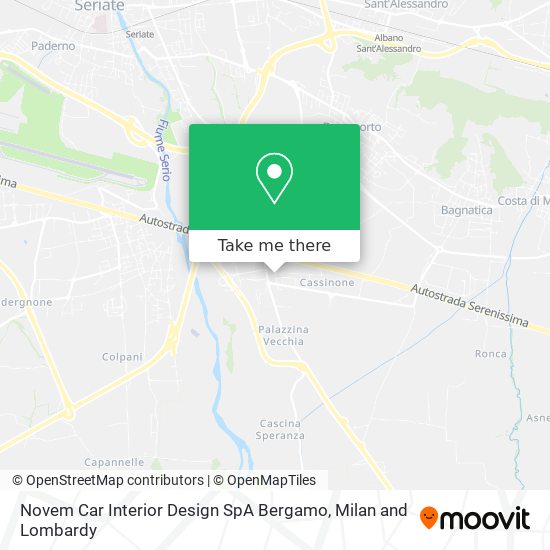 Novem Car Interior Design SpA Bergamo map