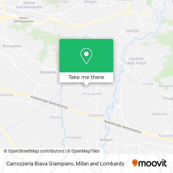 Carrozzeria Biava Giampiero map