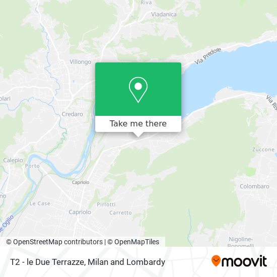 T2 - le Due Terrazze map
