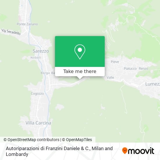 Autoriparazioni di Franzini Daniele & C. map