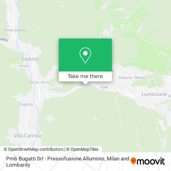 Pmb Bugatti Srl - Pressofusione Alluminio map