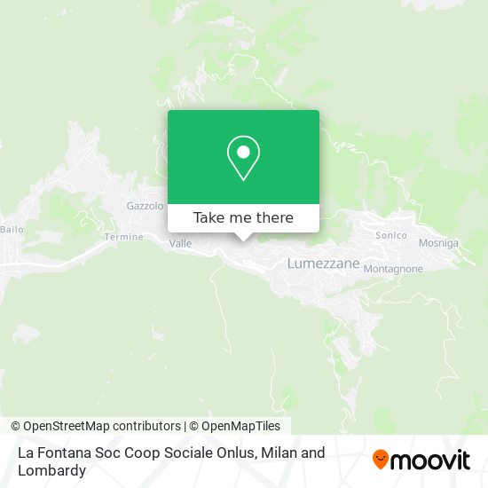 La Fontana Soc Coop Sociale Onlus map