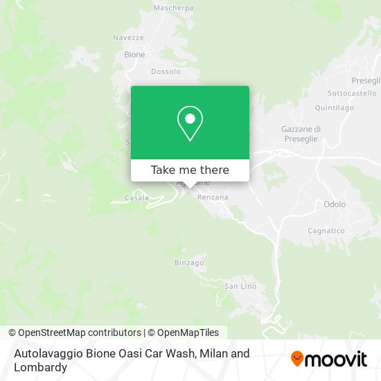 Autolavaggio Bione Oasi Car Wash map