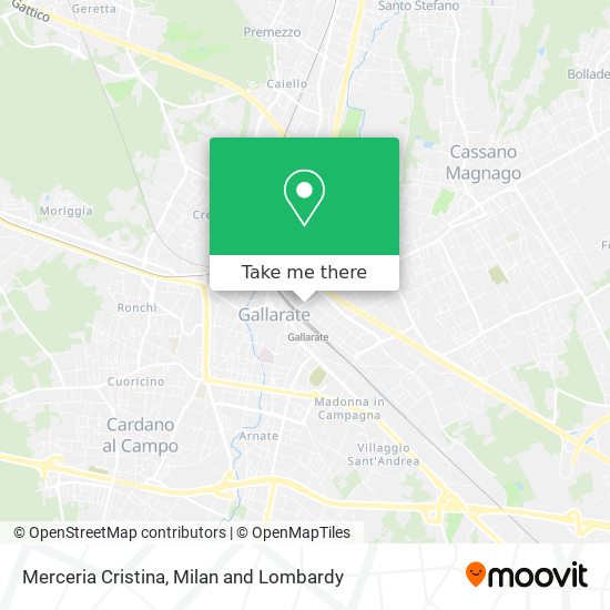 Merceria Cristina map