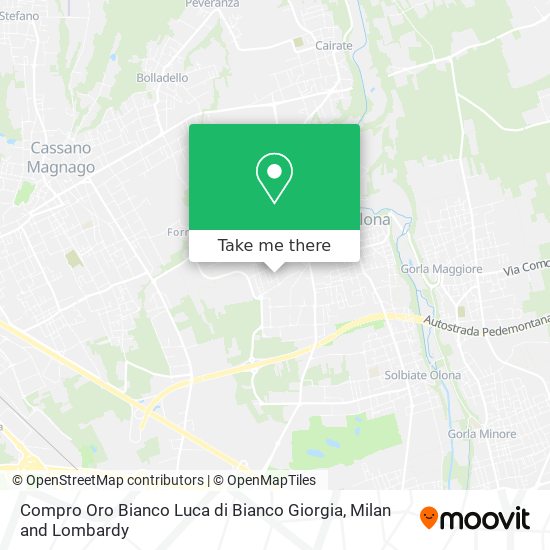 Compro Oro Bianco Luca di Bianco Giorgia map