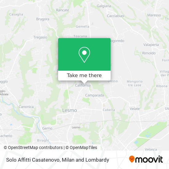 Solo Affitti Casatenovo map