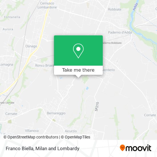 Franco Biella map