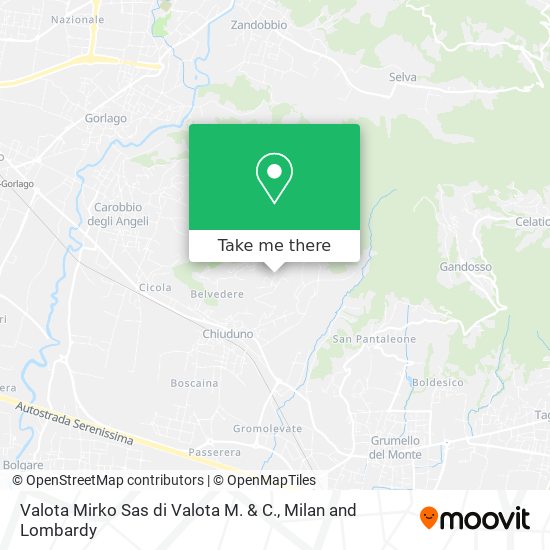 Valota Mirko Sas di Valota M. & C. map