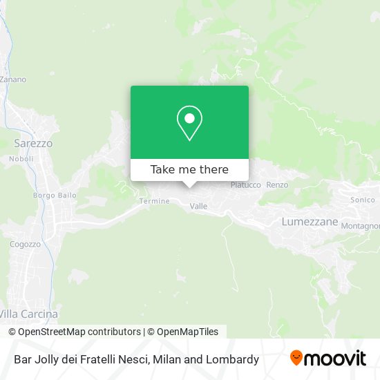 Bar Jolly dei Fratelli Nesci map