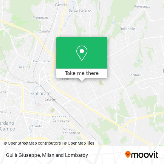 Gullà Giuseppe map