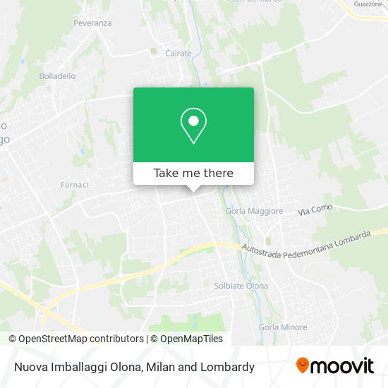 Nuova Imballaggi Olona map