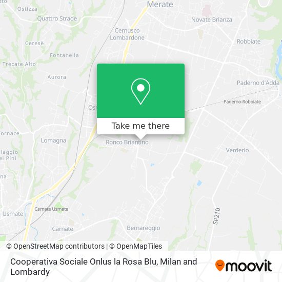 Cooperativa Sociale Onlus la Rosa Blu map