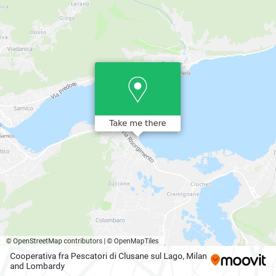 Cooperativa fra Pescatori di Clusane sul Lago map