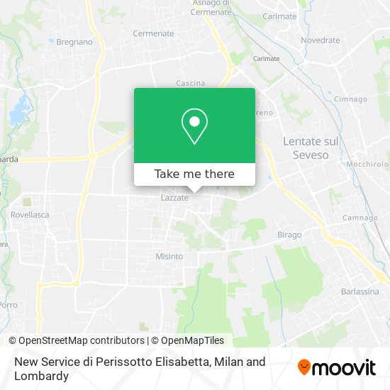 New Service di Perissotto Elisabetta map