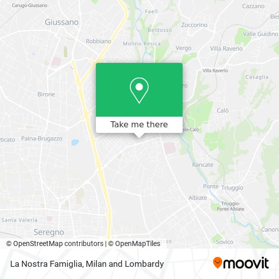 La Nostra Famiglia map