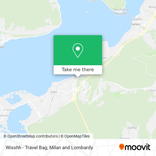 Wisshh - Travel Bag map