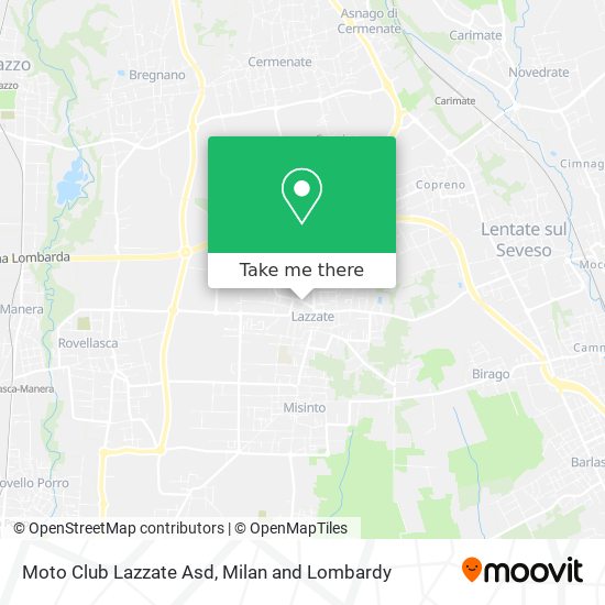 Moto Club Lazzate Asd map